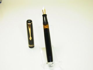 Rare 1930´s German Luxor 144 Fountain Pen Flexy 14ct Om Nib Serviced