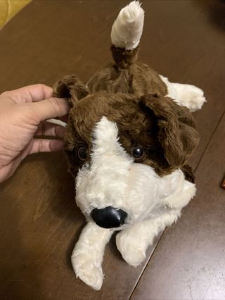 RARE AUTHENTIC PLUSH DOLL FIGURE FOLKMANIS JACK RUSSELL TERRIER HAND PUPPET TOY 2