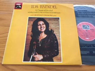 Rare 1977 Hmv Asd 3352 Uk 1st Ida Haendel - Classical Recital Devil 