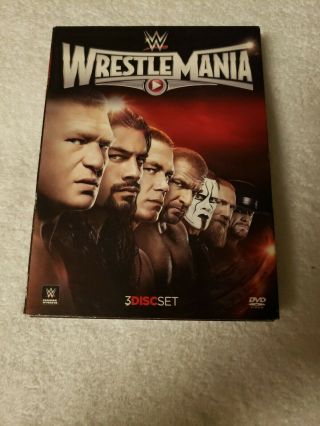 Rare Wwe Wrestle Mania 31 Xxxi 3 - Disc Dvd Box Set Pre - Owned