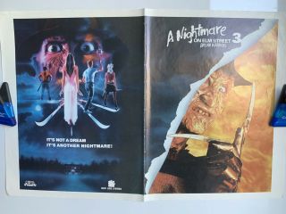 A Nightmare On Elm Street 3 Dream Warriors Mini Movie Poster Rare Robert Englund