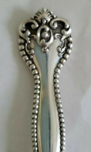 Antique A.  Sterling Silver Demitasse Spoon Souvenir 1000 Islands