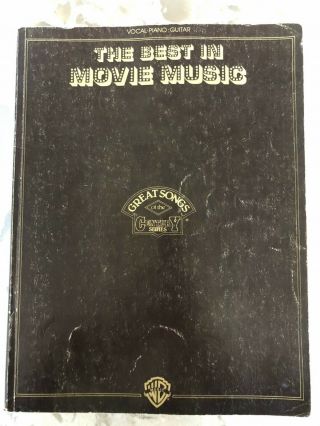 Songbook - " The Best Movie Music " Hard To Find Rare Very Good,  Pub.  80 