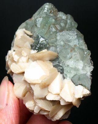 155g Rare transparent green fluorite Kakoxene Crystal mineral specimen/China 2