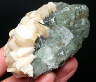 155g Rare transparent green fluorite Kakoxene Crystal mineral specimen/China 3
