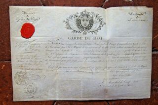 1792 Rare Brevet De Licenciement D 