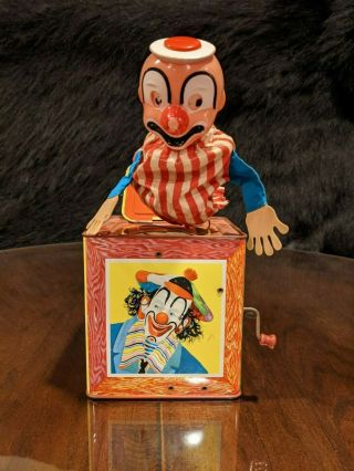 Matty Mattel Jack In The Box,  Plays Pop Goes The Weasel,  Antique,  Vintage