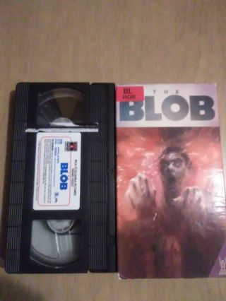 The Blob (vhs,  1992,  Closed Captioned) Rare 80s Horror Vhs
