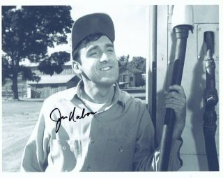 Jim Nabors Signed The Andy Griffith Show 8x10 W/ Antique Gas Pump At Wally 
