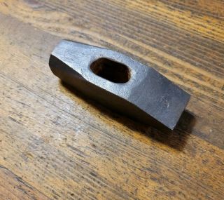 Antique Tools Beveled Blacksmith Anvil Hammer Head 2 - ½lbs Rare Straight Peen Usa