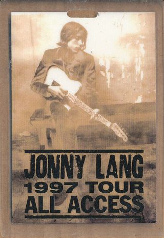 Jonny Lang 1997 Tour Rare All Access Laminate Pass