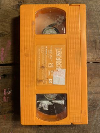 Johnny Mnemonic (vhs,  1995) Keanu Reeves Sci - Fi Rare Orange Tape