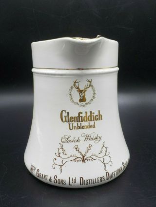 Antique Glenfiddich Scotch Whiskey Advertising Pitcher Burleigh Ware England Exc