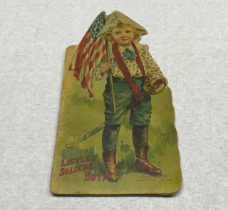 Little Soldier Boy Antique Lithograph Book 1896 Mc Loughlin Bros.  York