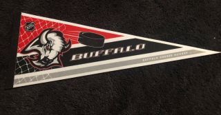 Rare Buffalo Sabres Rare Full Size Stadium Giveaway Pennant Nhl 1990’s Style