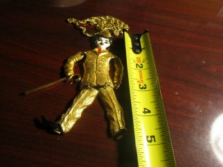 Charlie Chaplin,  Enamel,  Arms & Legs & All Parts Move,  Antique Pendent,  From,  1920,