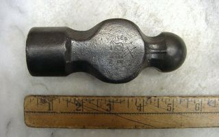 Old Tools,  Antique Heller 1lb.  12.  8 Oz Ball Peen Hammer Head,  W/horse Logo,  Vgc