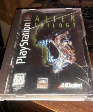 Alien Trilogy (sony Playstation 1,  1996) Rare Htf Long Box