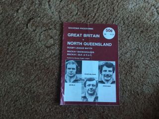 Great Britain V North Queensland 1979 Rugby League Rare