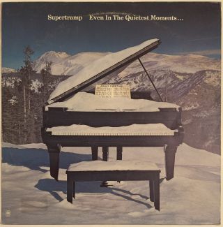 Supertramp Even In The Quietest Moments Lp A&m Rare Italian Pressing 1977