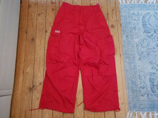 Rare Ufo Red Baggy Dance Pants Trousers Worn By Dymond Jazzel Cruz Size Small