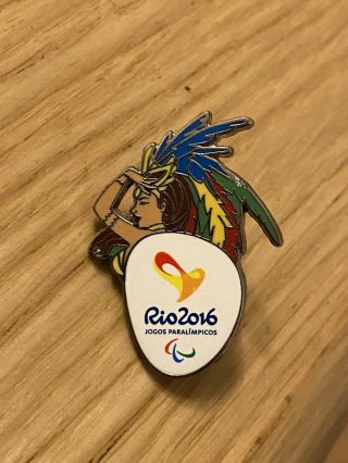 Very Rare Rio 2016 Olympics Pin Badge Carnival Dancing Paralympics Celebrations