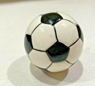 Rare Nora Fleming Soccer Ball Futbal Mini Retired No Box
