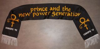 Prince And The Npg Very Rare Official Scarf Vintage 1993 Act 2 Tour Merchandise