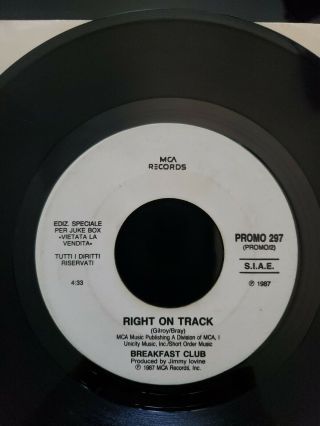 Madonna Rare Jukebox Promo 7 " Vinyl Breakfast Club Right On Track La Isla Bonita