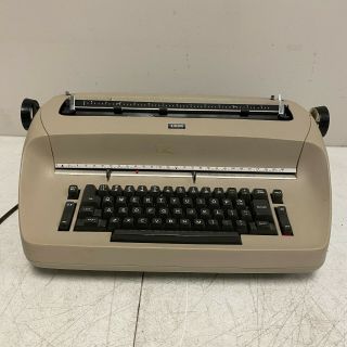 Vintage Ibm Selectric Typewriter Compact Model 1 Rare Brown Tan