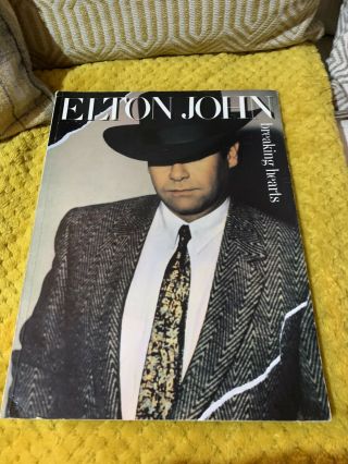 Rare Elton John - Breaking Hearts By Folio Music Book