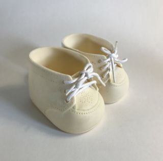 Vintage Cabbage Patch Doll Shoes White High Top Tie Laces Sneakers Cpk Hong Kong