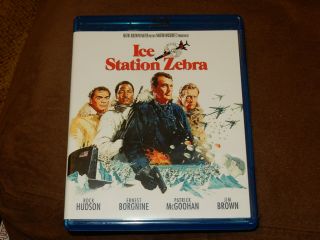 " Ice Station Zebra " Blu - Ray Rare Region A Rock Hudson Classic Film