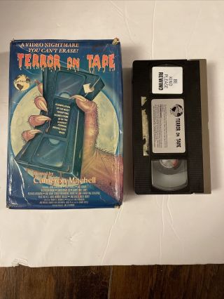 Terror On Tape Big Box Horror Exploitation Continental Vhs Compilation Gore Rare
