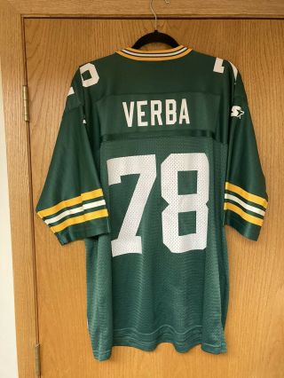 Rare Green Bay Packers Jersey 78 Ross Verba Size Adult 48