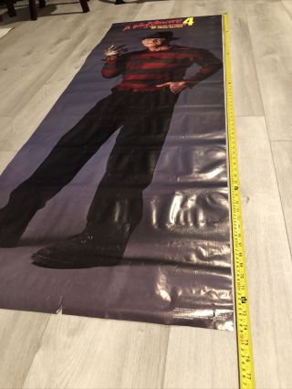 A Nightmare On Elm Street 4 The Dream Master 26”x74” Vintage Movie Poster