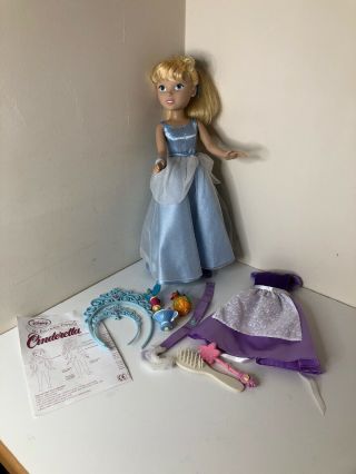 Disney " My Interactive Princess Cinderella Talking Dol " 2001.  By Playmates Rare