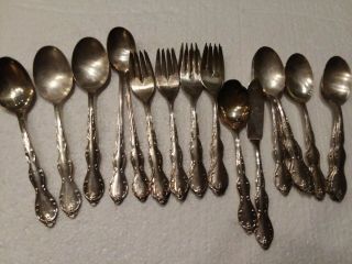 24 Piece Wm Rogers Mfg.  Co Extra Plate Rogers Silverware - Spoons/forks