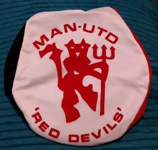 Rare Manchester United Football Club Fc 1980s Flat Cap Red Devils Man Utd Mufc