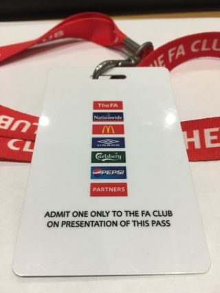 TICKET FA CLUB PASS and lanyard Liverpool v West Ham FA Cup Final May 2006 RARE 3