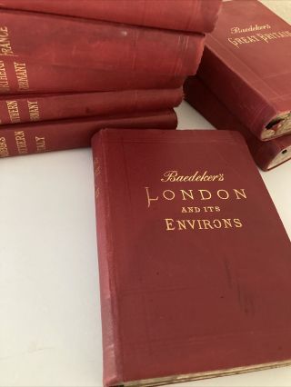 Antique Baedeker Guide To London And Its Environs 1905
