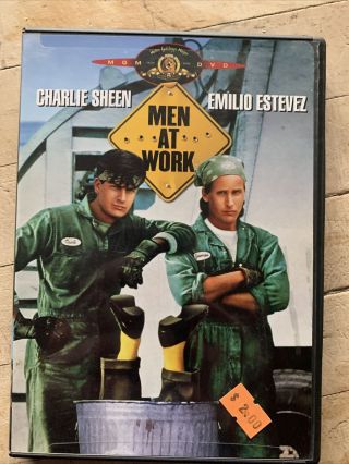 Men At Work 1990 Dvd Rare Oop Emilio Estevez Charlie Sheen Fast