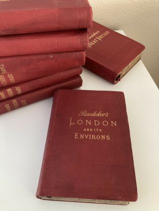 Antique Baedeker Guide To London And Its Environs 1902