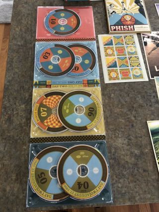 Phish - The Clifford Ball 7 - Disc DVD Set With Book Stamps And Postcards RARE 2