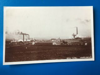 Workington: Ironworks & Yard - Rare Real Photo Postcard