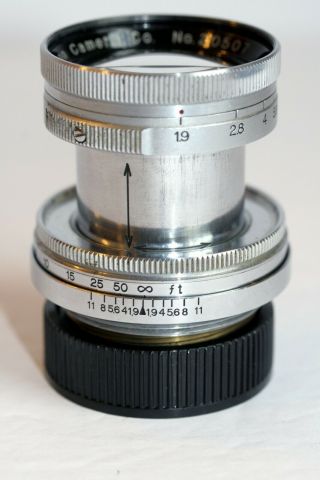 Rare Canon Serenar 50mm F1.  9 Ltm Lens For Canon & Leica Rangefinder Cameras