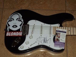 Debbie Harry Singer From The Band Blondie Signed Guitar Jsa Autographed Rare