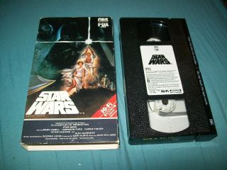 Star Wars A Hope Rare Vhs Cbs Fox 1984 Uncut Unedited Red Line Hard To Find
