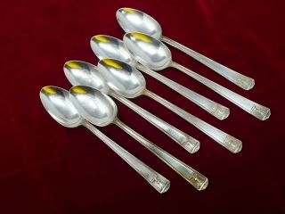 Holmes And Edwards Century Silver Plate Teaspoon Of 7 No Monograms.  6 "