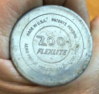 Vintage Rare 1960s Zoo Flexlite Aeromotive Flashlight Made in USA,  Kalamazoo,  MI 3